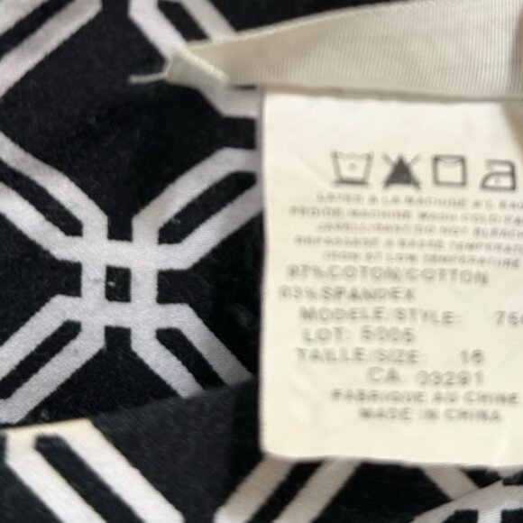 Tradition Vintage Cotton Graphic Sheath Stretch Midi Dress Sleeveless ZipSlit 12 - Picture 7 of 16